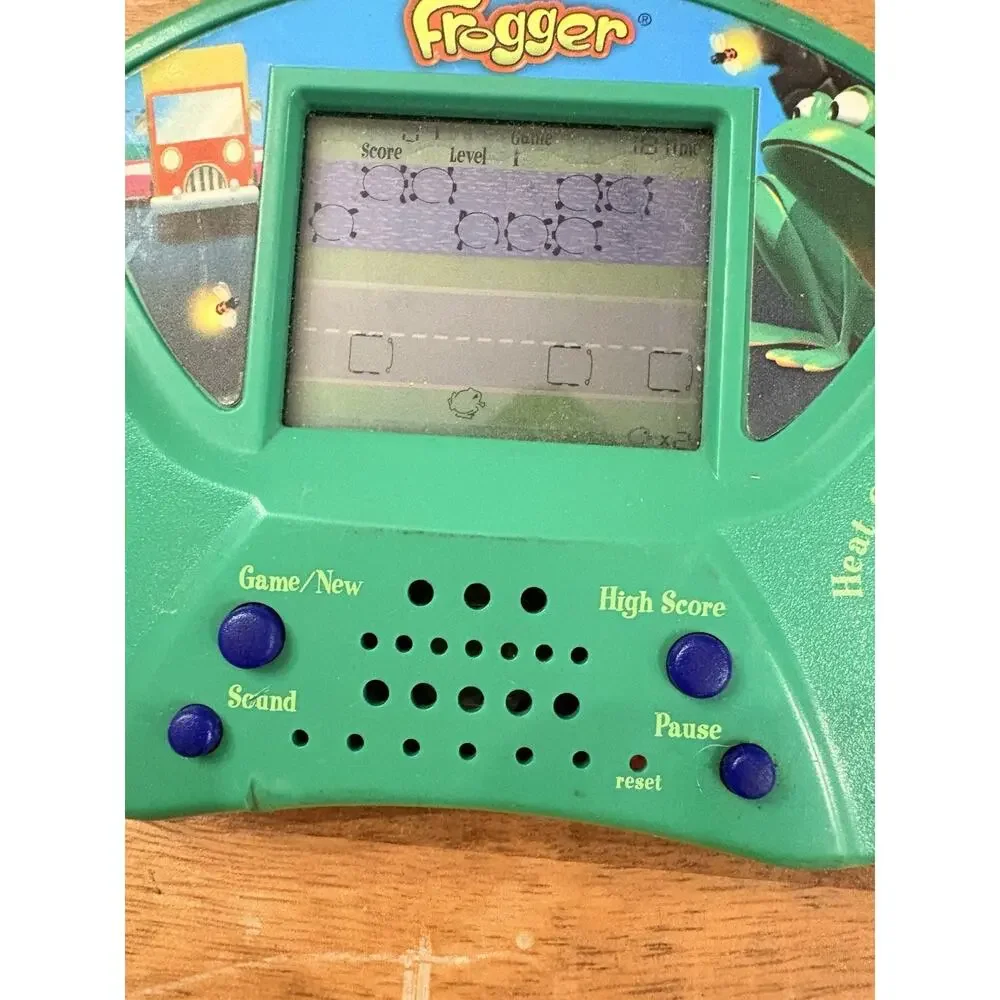 Vintage Frogger Handheld Electronic Game Hasbro/Konami TESTED 1998 Works GREAT